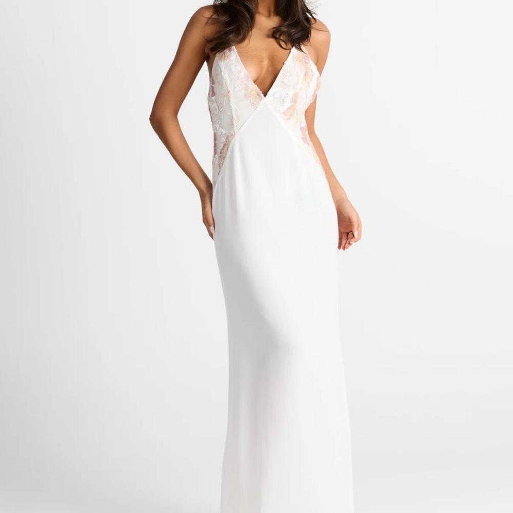 Sasha Therese White Maxi Dress